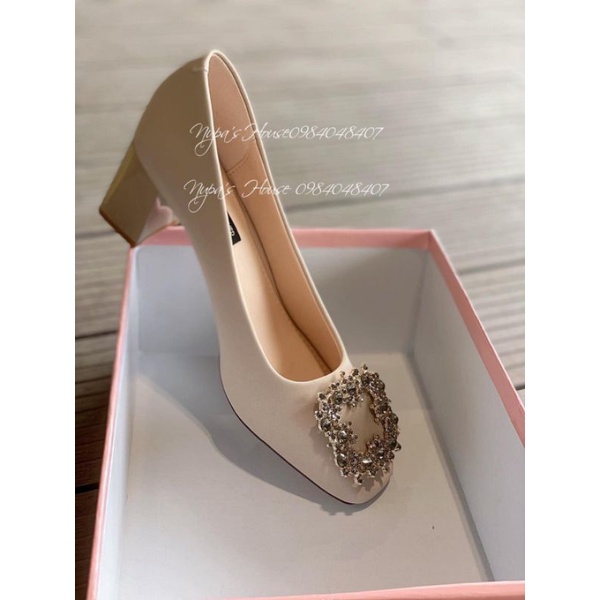 Giày cao gót đế vuông 2022