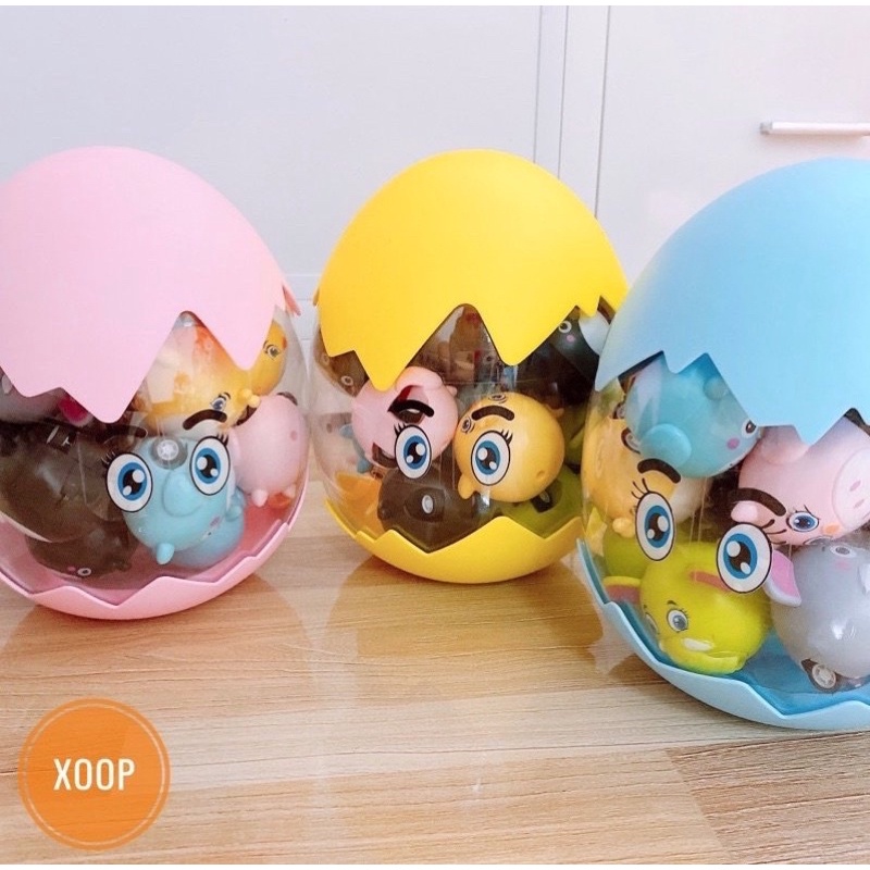 Set Trứng 20 Con Vật Chạy Đà Siêu Xinh Cho Bé