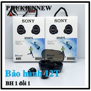 Tai nghe Bluetooth Đen Sony sport TWS-D76 Rất ấm Bass-treble rõ ràng [ Hay vô địch trong tầm giá]