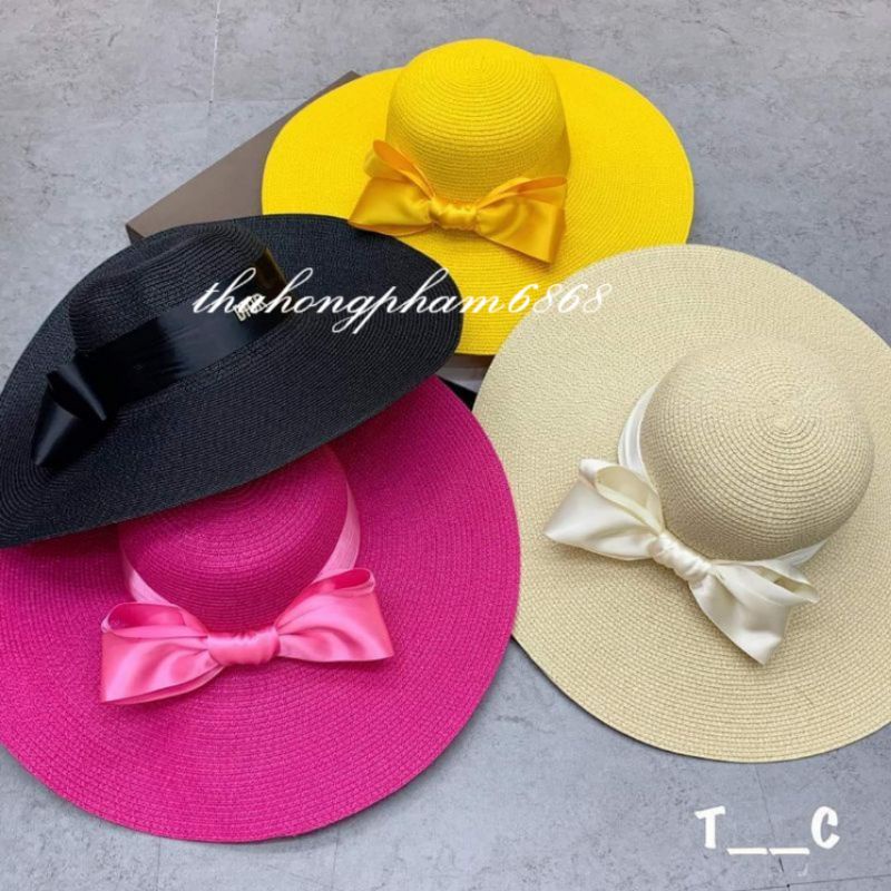 Mũ Cói thời trang đi biển Vành Rộng sang chảnh (giá sỉ)