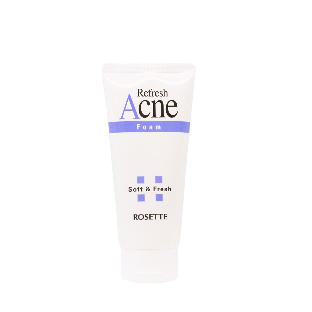 Sữa Rửa Mặt Tạo Bọt Ngăn Ngừa Và Giảm Mụn Trứng Cá Và Mụn Mủ Rosette Acne Refresh Foam 120G