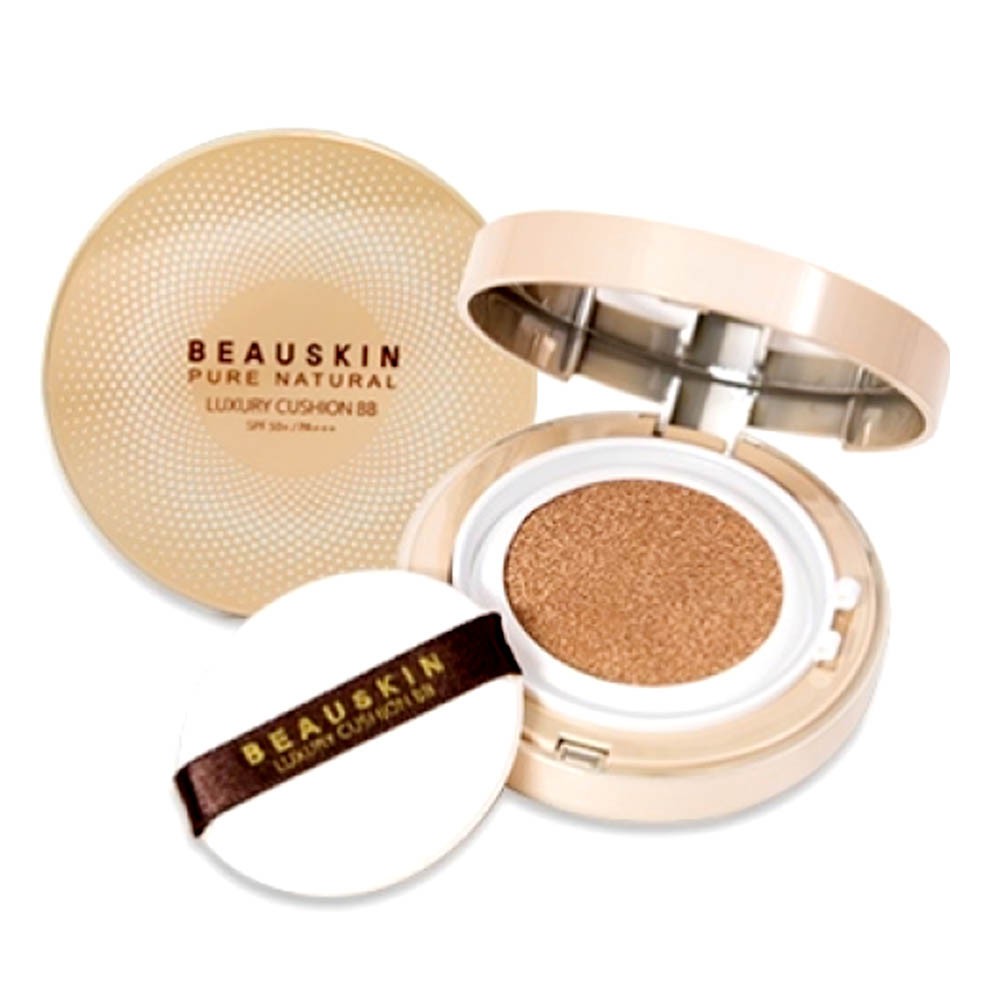 [Phấn nước Hàn Quốc] Phấn nước kiềm dầu siêu mịn Beauskin Luxury Cushion BB Hàn Quốc (11g x 2 lõi ) - Hàng chính hãng