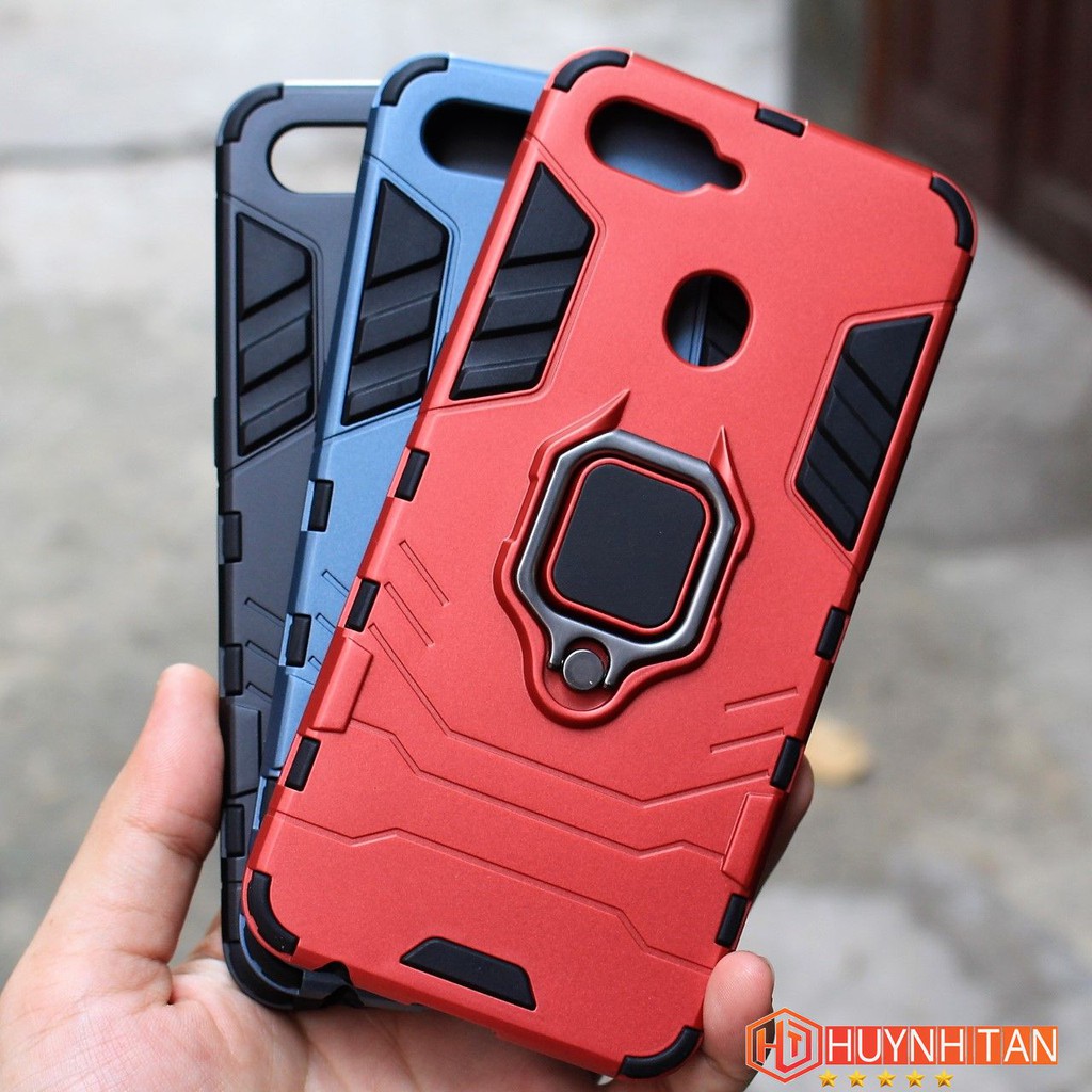 Ốp lưng Oppo F9 , F9 Pro , Realme 2 Pro chống sốc Iron Man ver 2 có Iring (Full Màu)