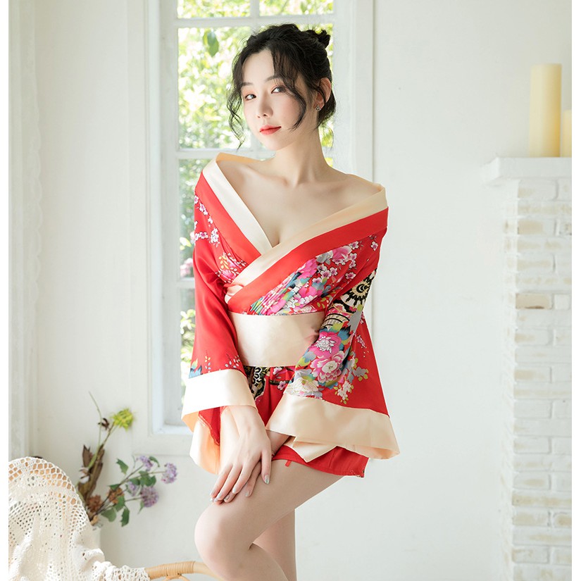 No.18 A046 phong cách nhật bản kimono Bộ đồ ngủ sexy kích thích gợi tình/ Trang phục hóa trang/ Gợi Cảm Cosplay BCS21 | BigBuy360 - bigbuy360.vn