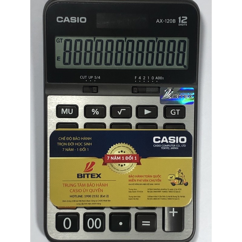 Máy tính Casio AX-120B chính hãng bảo hành 7 năm #congnghetvb