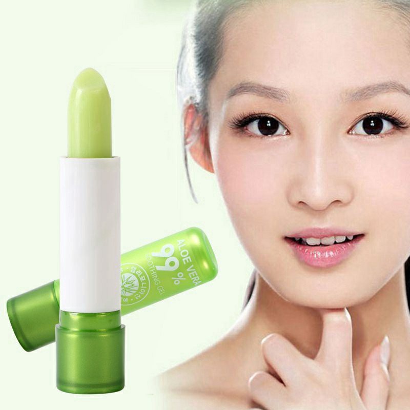 Son dưỡng môi nha đam Aloe Vera ❤️FREE SHIP❤️ Màu tự nhiên lâu trôi - Dưỡng môi mềm mượt