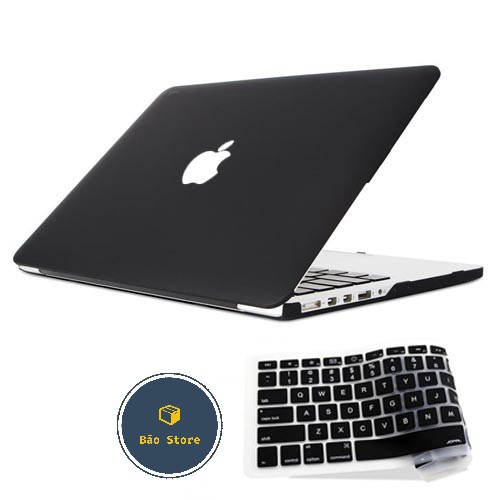 [ TẶNG MIẾNG DÁN MÀN VÀ HÌNH NÚT CHỐNG BỤI ]Ốp MacBook & Phủ Phím MacBook Màu Đen Full Đời Máy | BigBuy360 - bigbuy360.vn