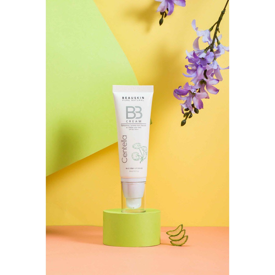 Kem nền cho da dầu kiểm soát dầu che khuyết điểm trắng da Beauskin Centella CiCa BB Cream, Hàn Quốc 45ml