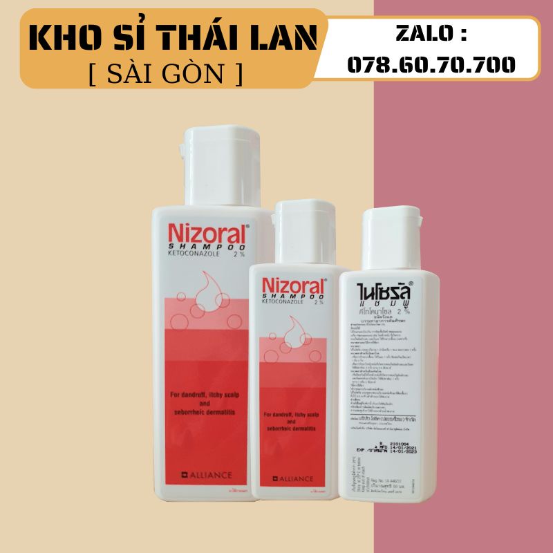 Dầu gội dầu NI ZO RAL Thái lan chính hãng,ngăn ngừa gàu,nấm ngứa,giúp da đầu khoẻ mạnh