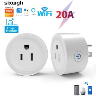 Ổ cắm thông minh wifi 16a tuya ổ cắm hoa kỳ công tắc ổ cắm không dây ổ cắm thông minh mini wifi hỗ trợ cuộc sống thông minh ứng dụng alexa google home điều khiển bằng giọng nói với màn hình nguồn