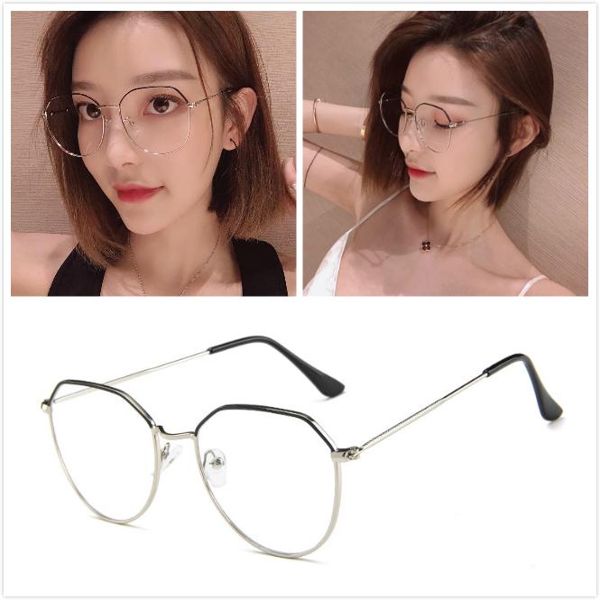 Glasses Metal Frame Vintage Goggle 1pc Top Polygon Fashion