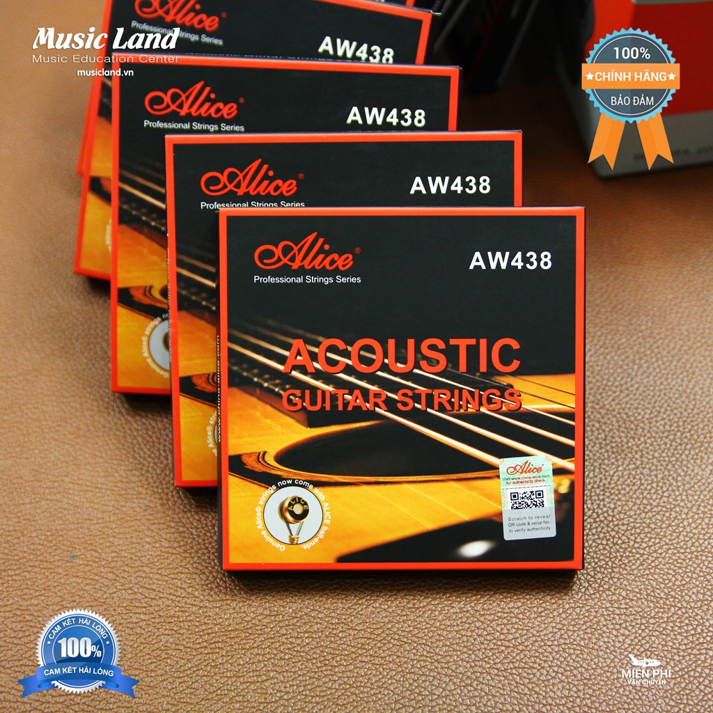 Dây Đàn Guitar Acoustic Alice AW438 – Chính Hãng