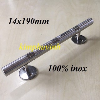01 CÁI - TAY NẮM TỦ INOX  2 TẤT - TAY NẮM CỬA INOX 2T