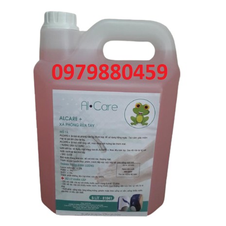 Nước rửa tay diệt khuẩn, xà bông rửa tay Alcare 5L, không hại da