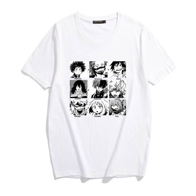 Áo My hero academia, Áo Anime hình in sắc nét, Chất liệu cotton co dãn 4 chiều thoáng mát