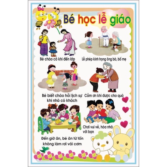 Tranh lễ giáo mầm non