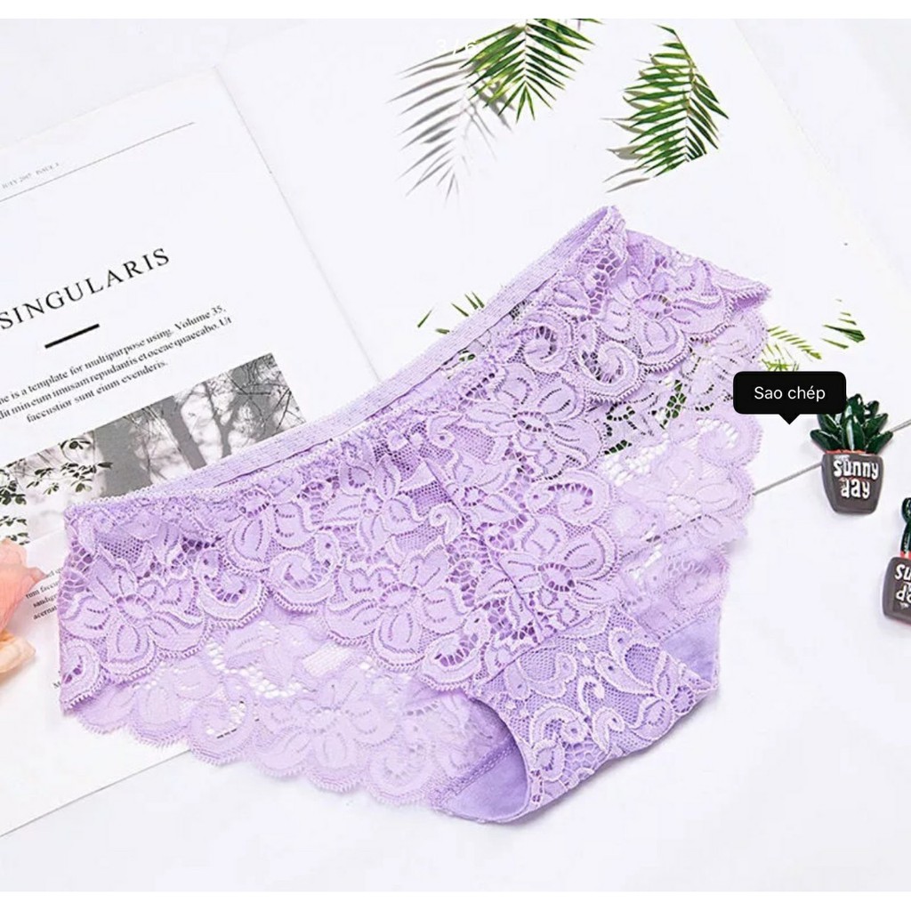 Quần lót nữ Combo 10 chiếc quần ren 153  Lót ren gợi cảm sexy