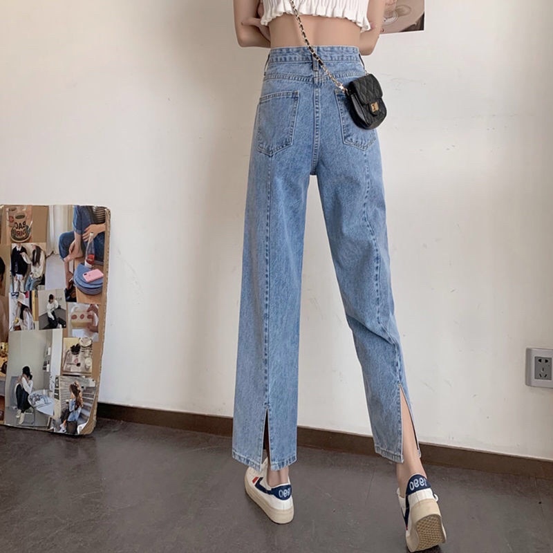 Quần Dài Jean Xẻ Sau Ống Rộng Hàng  Cao Cấp  -Tuyển chọn loại 1