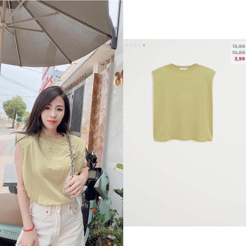 ÁO ĐỘN VAI MANGO AUTH ĐỦ MÀU CỰC SANG