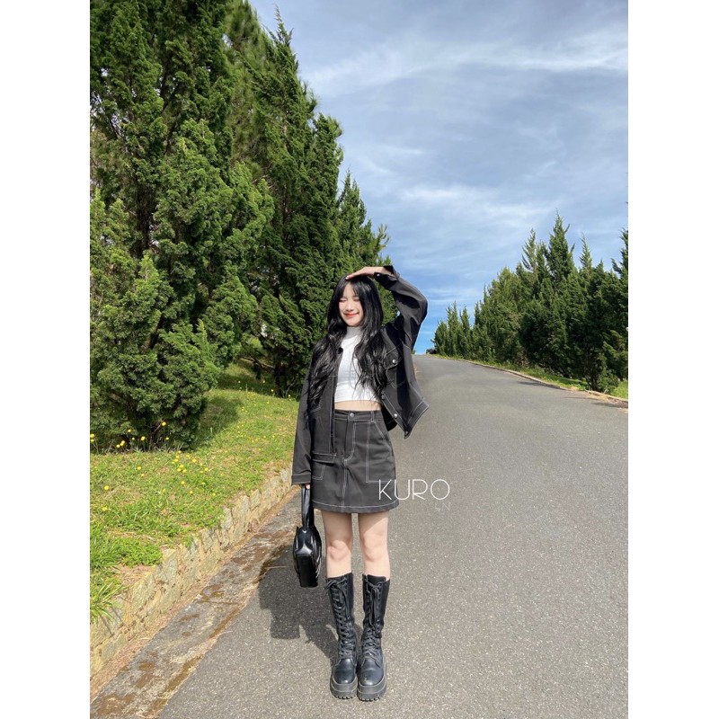 Chân váy đắp túi kurobyn S/M/L chọn size theo phần mô tả hoăc chat để tư vấn