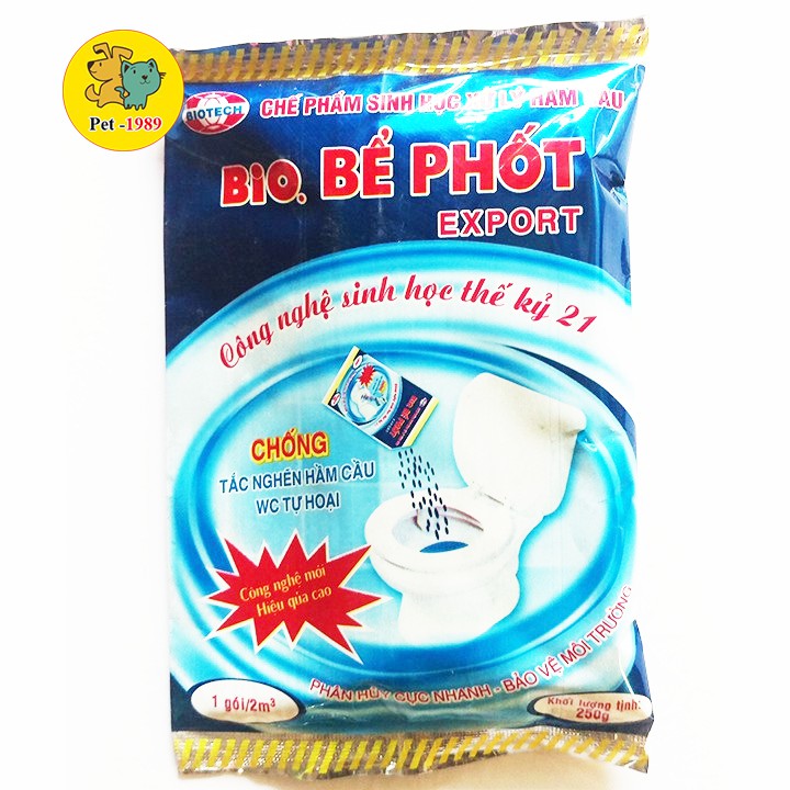 Men xử lí bể phốt Bio gói 250g Pet-1989