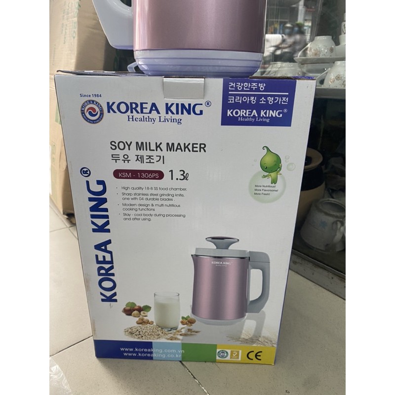 máy làm sữa đậu nành korea king ksm-1306PS