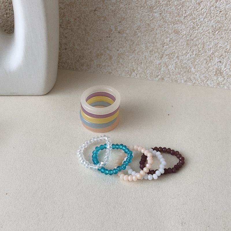 Set 2 Nhẫn Đính Đá Phong Cách Cổ Điển Dành Cho Nữ