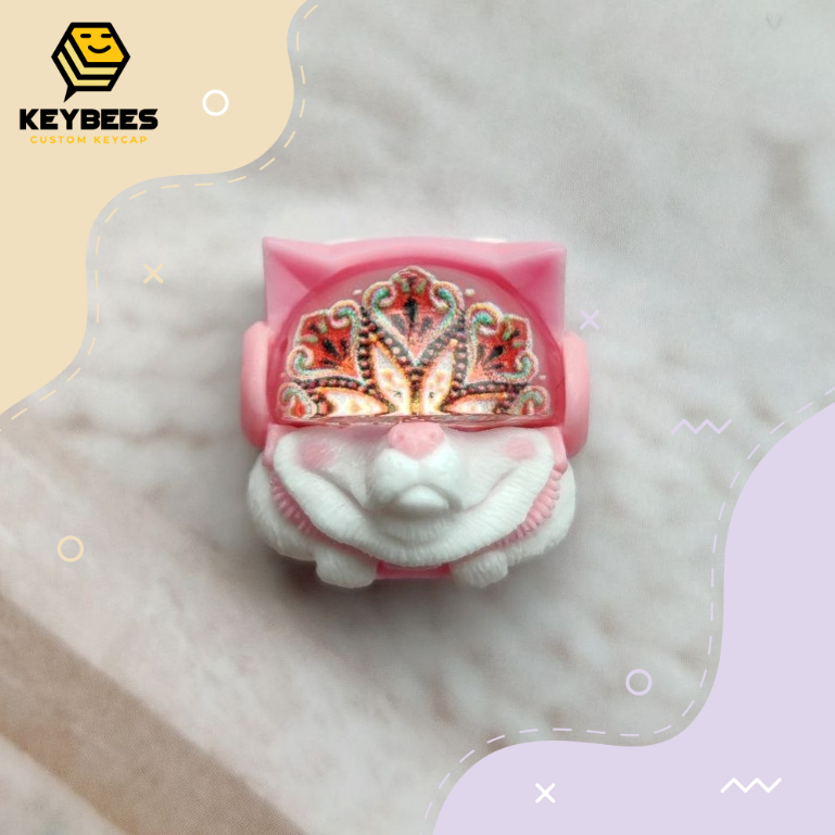 Artisan Keycap - Nút bàn phím cơ resin handmade Sirius Keycap Hồng
