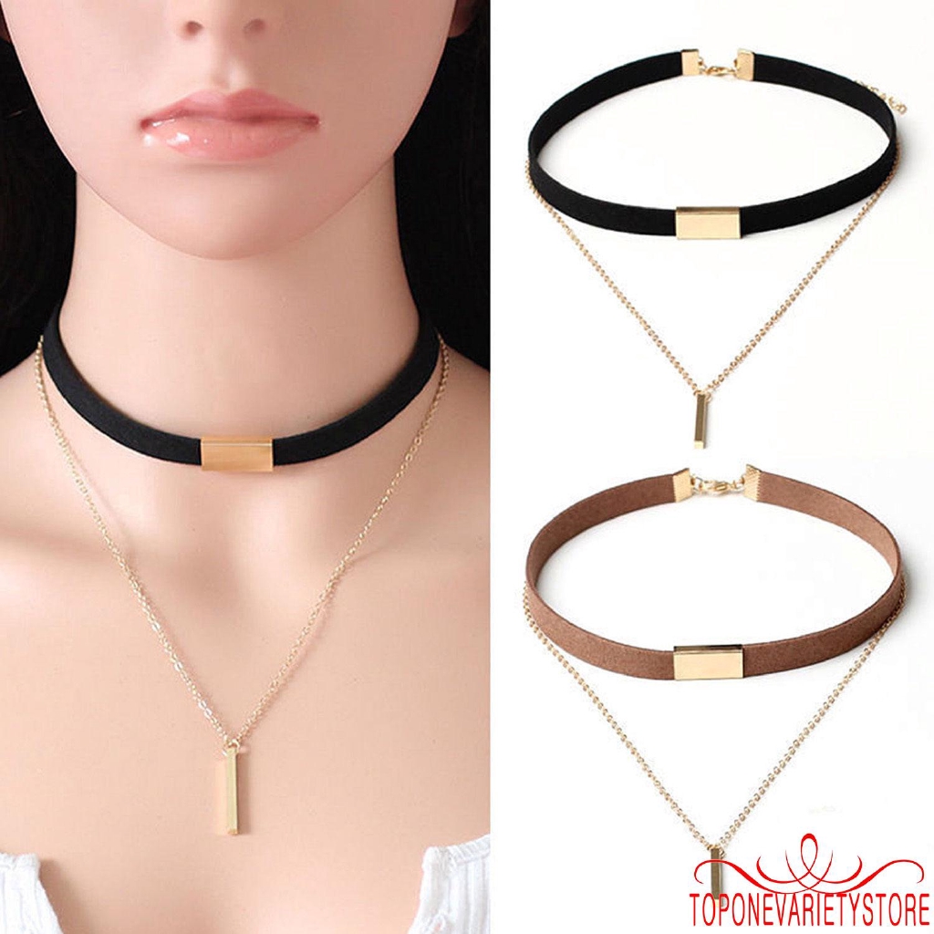 Vòng cổ choker thiết kế đơn giản thời trang thanh lịch cho nữ