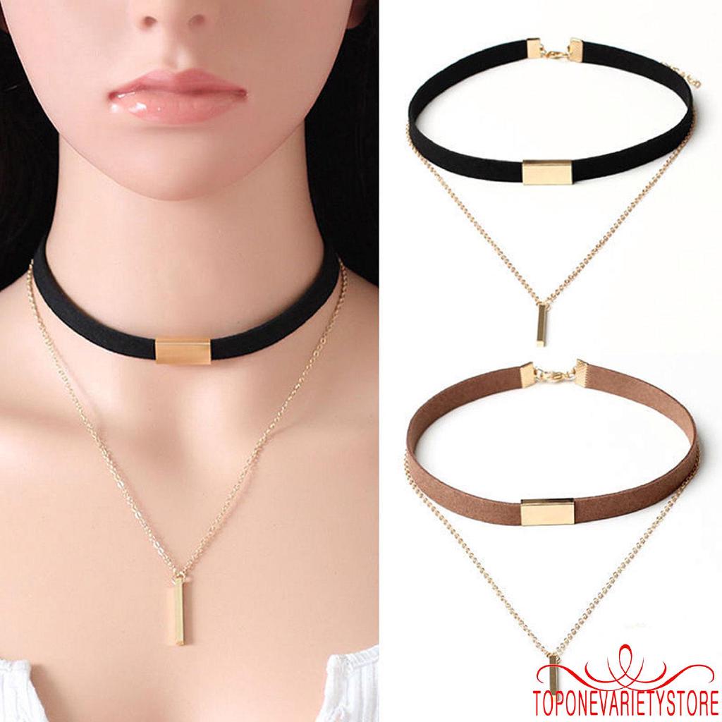 Vòng cổ choker thiết kế đơn giản thời trang thanh lịch cho nữ