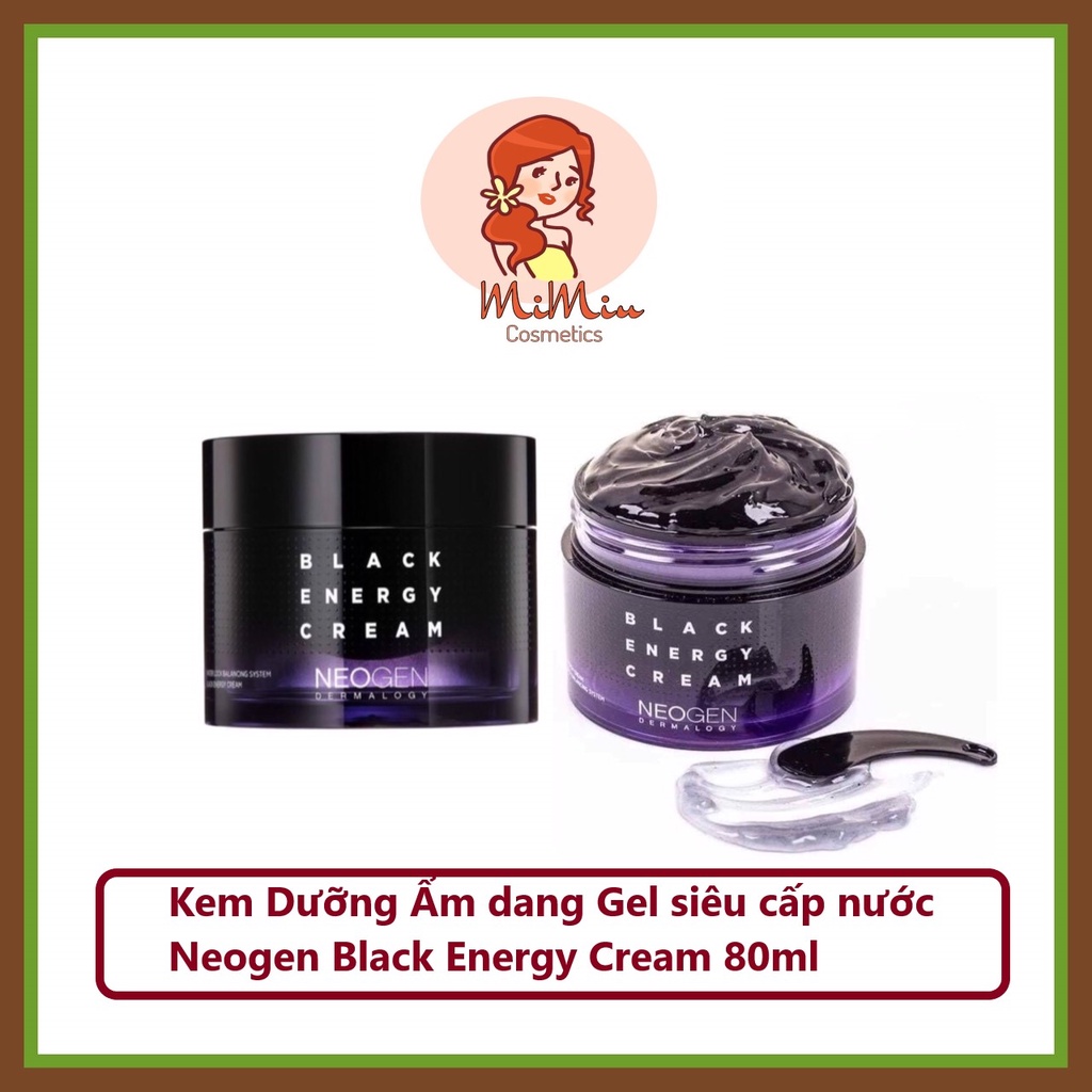 (Hũ Full &amp; mẫu dùng thử) Kem dưỡng ẩm Neogen Neogen Black Energy Cream