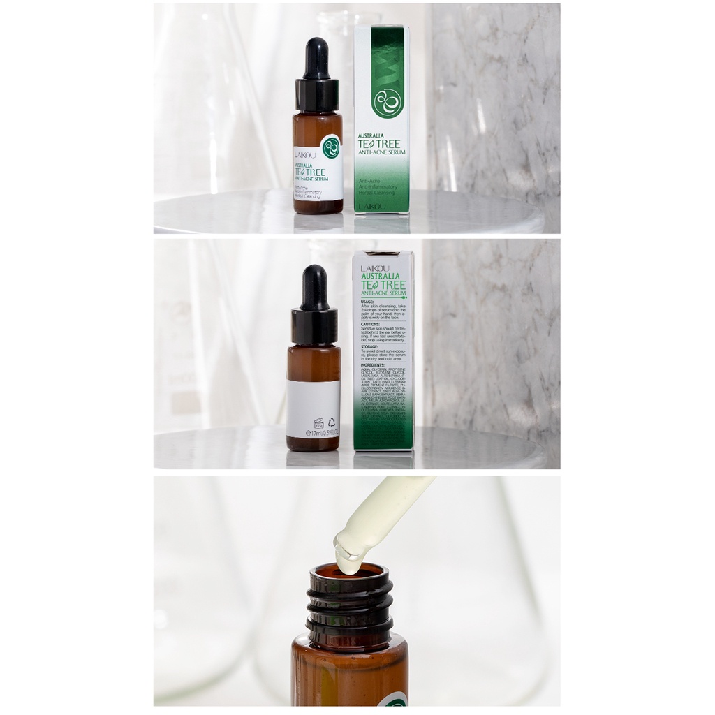 Serum Tràm Trà Dưỡng Da Tự Nhiên LAIKOU Ngăn Ngừa Mụn Giảm Thâm Nám Chăm Sóc Làn Da Hiệu Quả Zentop