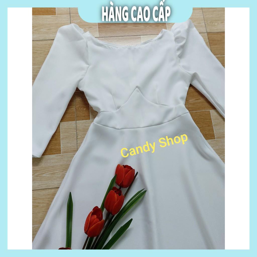 Đầm Nữ - Đầm dạ hội tay nhúng phồng chuẩn mẫu (HÀNG SIÊU ĐẸP) | BigBuy360 - bigbuy360.vn