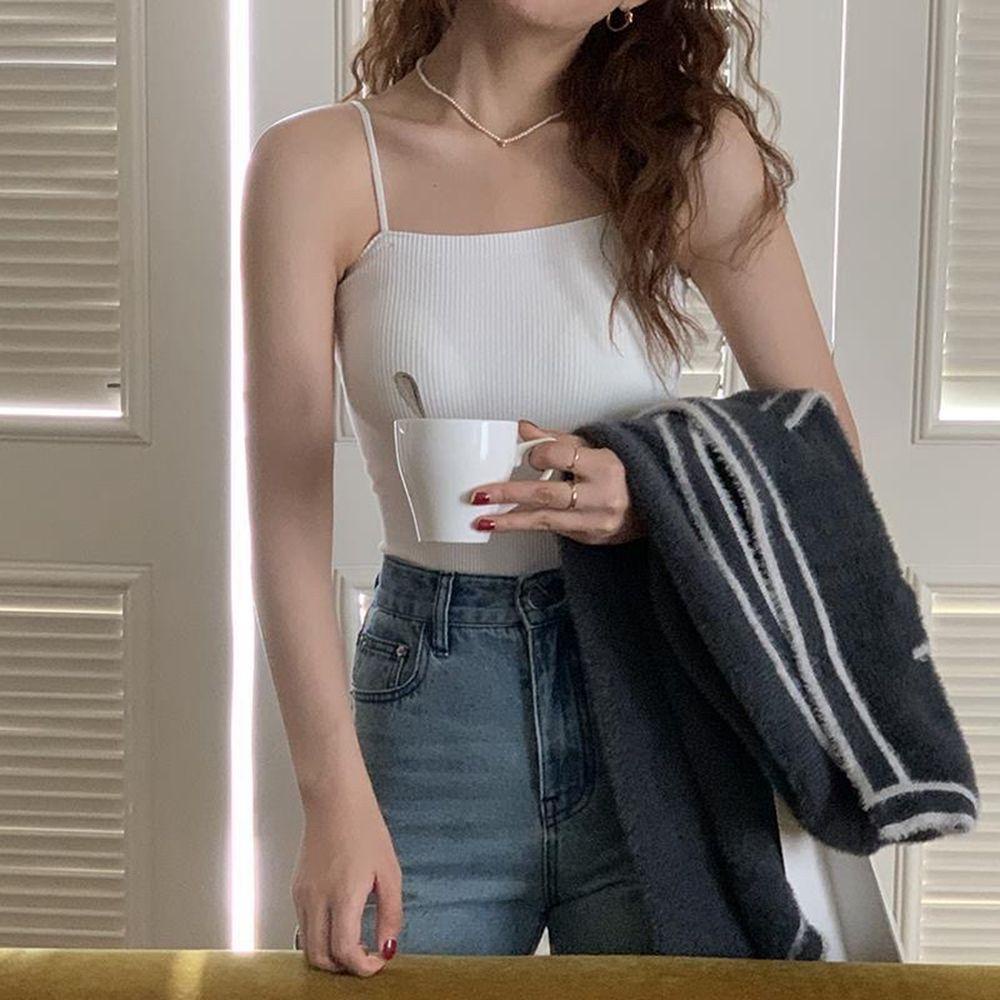 OCEANMAP Áo Lót Hai Dây Hở Lưng Có Mút Đệm Ngực Gợi Cảm Cho Nữ