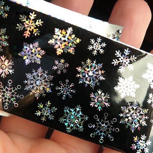 [Hàng mới về] Miếng dán họa tiết chủ đề Giáng Sinh dùng để trang trí móng nghệ thuật độc đáo