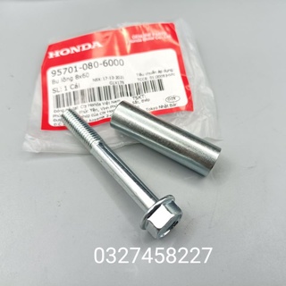 2 Ốc lắp baga mũi, chắn bùn trước xe DREAM zin. bu lông 8x60