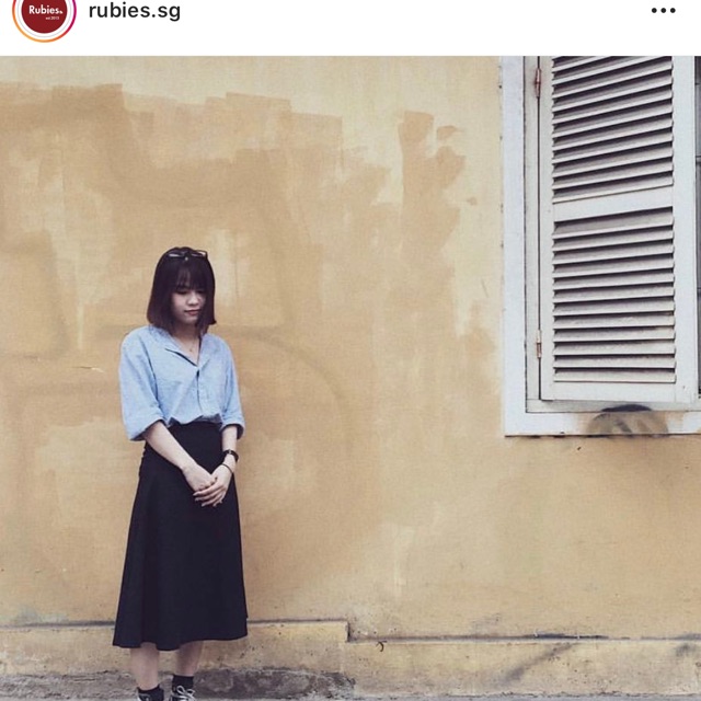Thanh lý chân váy dài rubies màu đen size S