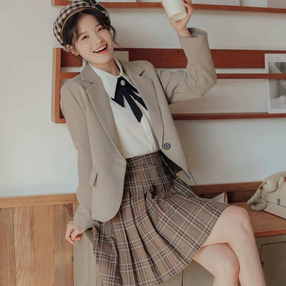 Áo Khoác Dáng Ngắn Thời Trang Mùa Xuân 2022 Cho Nữ