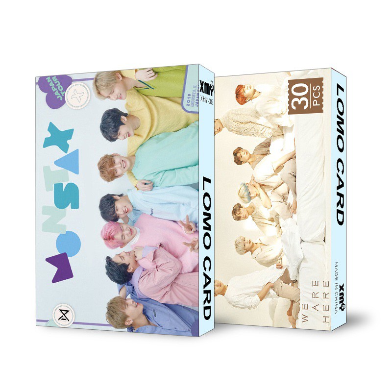 Lomo card 30 ảnh MonstaX hộp bóng siêu nét 1080HD