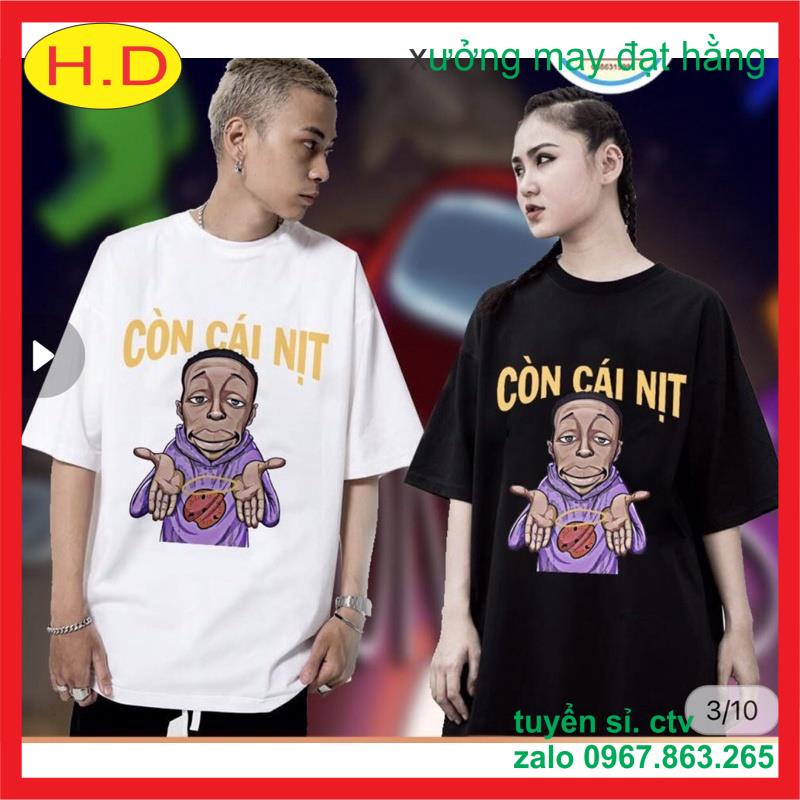 áo phông nam nữ hot trend còn cái nịt unisex Form to rộng chất cotton thấm hút mồ hôi