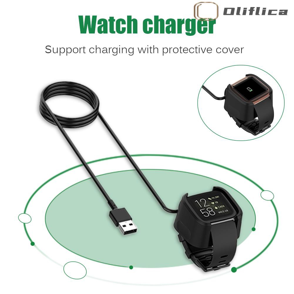 Cáp Sạc Usb 3.28ft Chuyên Dụng Cho Đồng Hồ Thông Minh Fitbit Versa 2