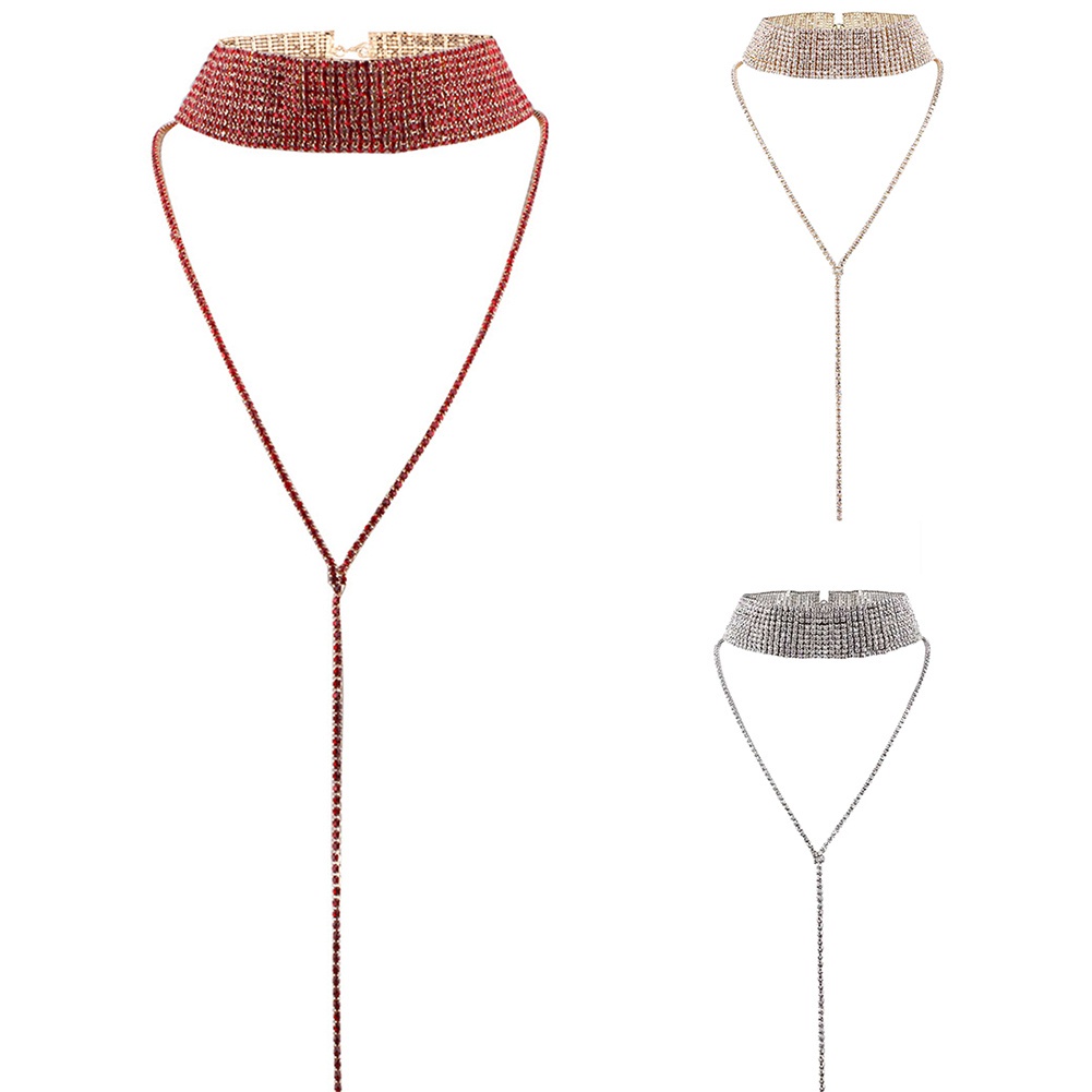 Vòng Cổ Choker Nhiều Lớp Đính Đá Thời Trang Cho Nữ