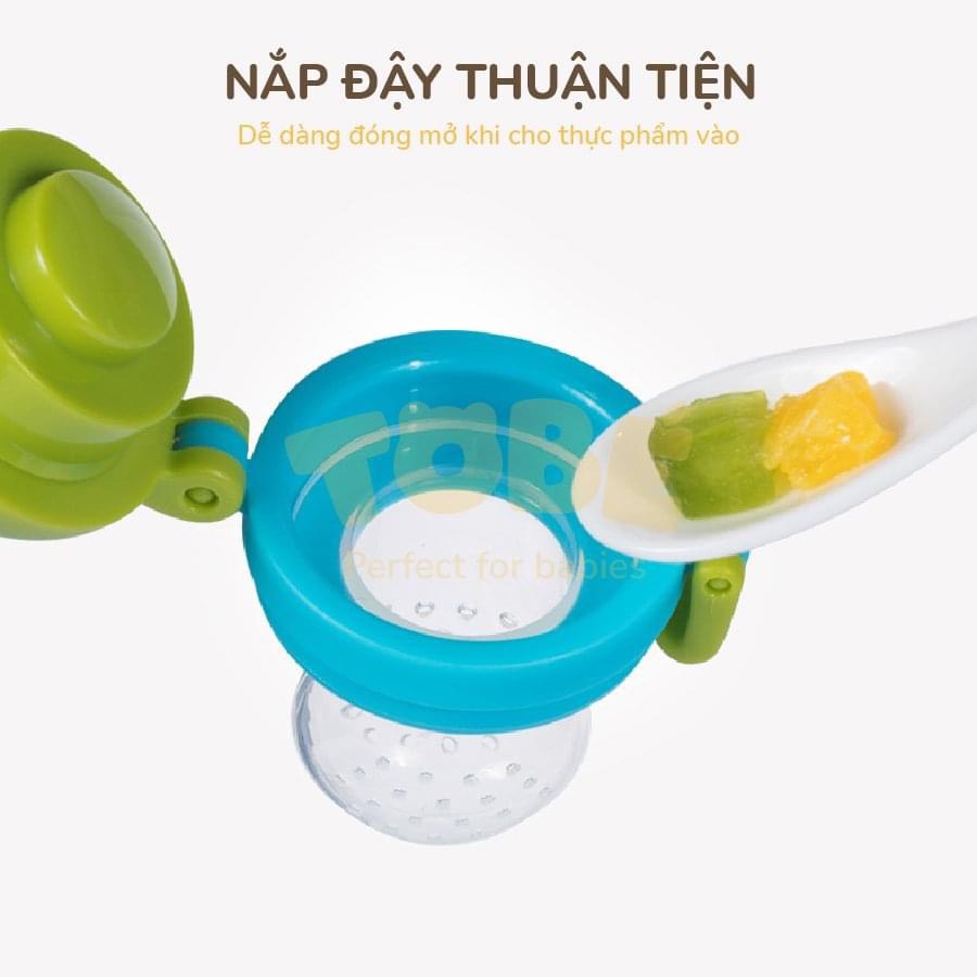 [CHÍNH HÃNG] Túi nhai ăn dặm chất liệu silicon cao cấp 3102 Tobe