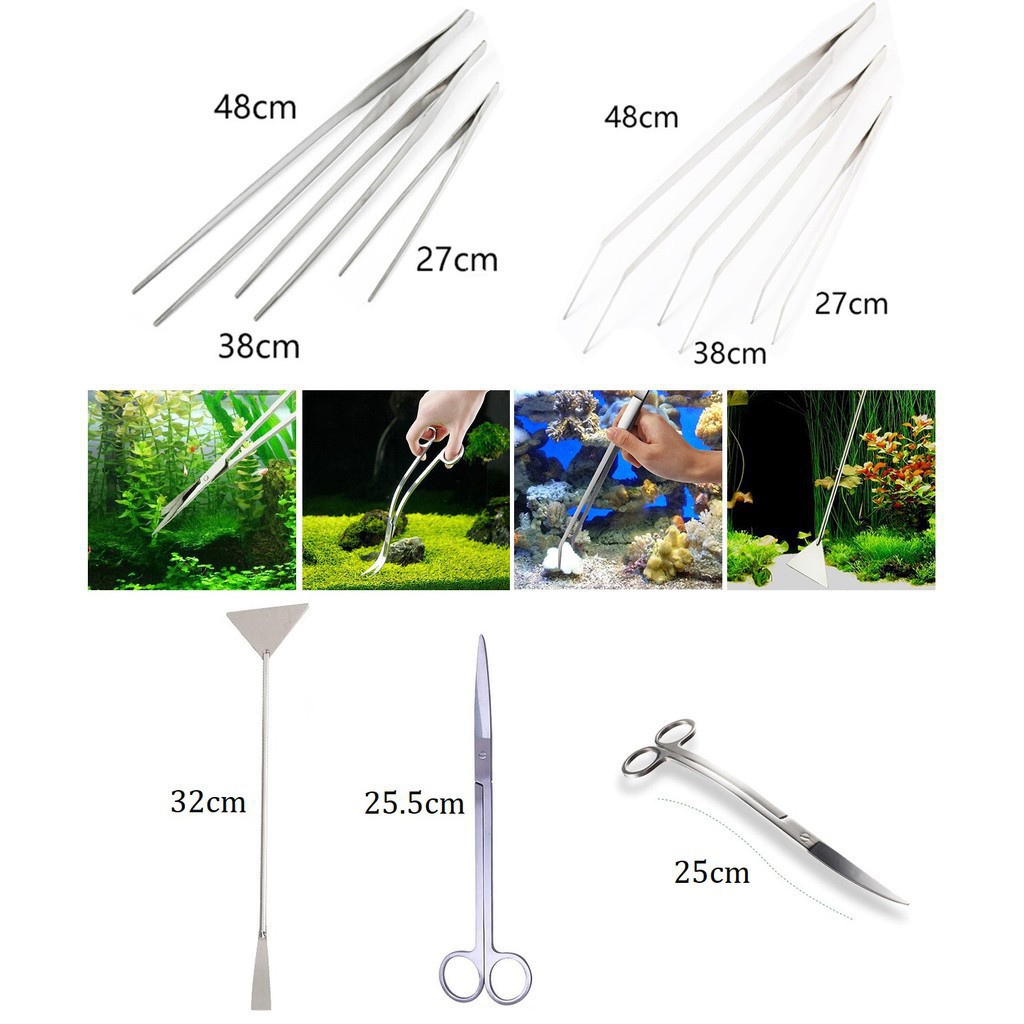 Dụng Cụ San Nền, Nhíp Kẹp, Kéo Cắt Tỉa Cây Cảnh - Phụ Kiện Hồ Thủy Sinh, Hồ Cá, Tép Cảnh Giá Cực Tốt