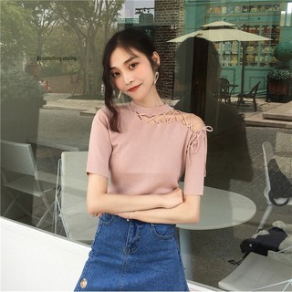 áo len đan dây vai quảng châu