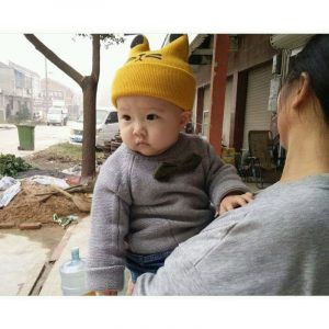 [Ảnh thật] Mũ len tai mèo cho bé, Mũ len cho bé trai, Mũ len mùa đông cho bé