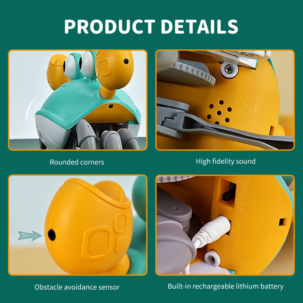 Đồ Chơi Hình Con Cua Dễ Thương Xinh Xắn Cho Bé