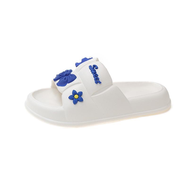 Dép Nữ Quai Ngang, Dép Bánh Mì Gắn Sẵn Sticker Siêu Nhẹ DP27