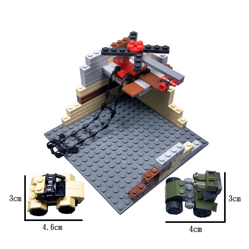 Bộ Đồ Chơi Lắp Ráp Lego Mô Hình Chiến Tranh Thế Giới Thứ Hai II Ruin