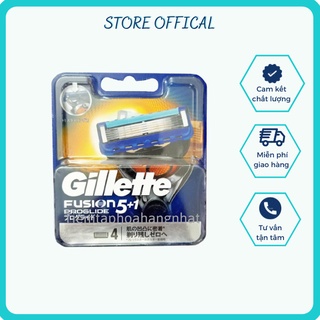 Lưỡi Dao Cạo Râu Gillette Fusion 5+1 (hộp 4/8 Chiếc) các loại nội địa Nhật Bản